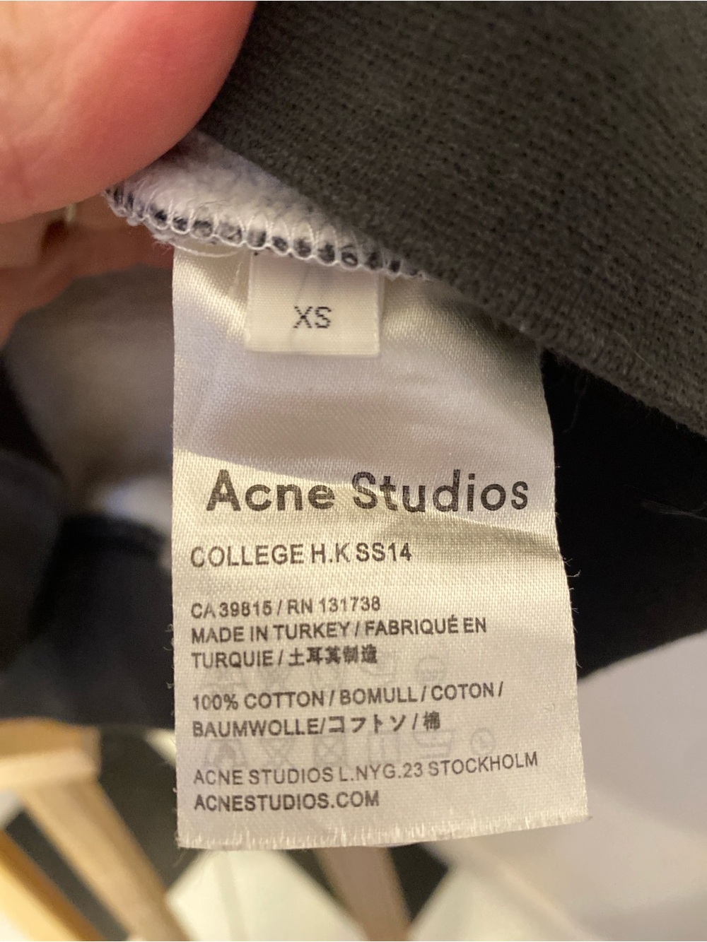 Acne Studios x Hilma af Klint Swan Print Sweatshirt XS Rare SS14 Art Collab - Picture 3 of 8